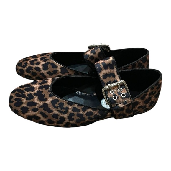 Women Shoes Animal Leopard Print Ballet Flats Round Toe Slip On6/8/8.5/9/9.5 NEW - Picture 5 of 6